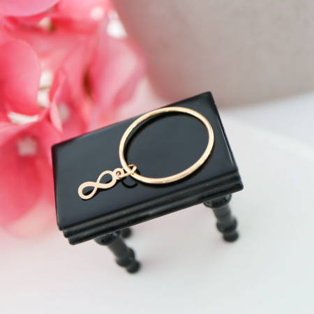Inel Infinity din Aur 14k – Eleganță Eternă și Rafinament Modern pentru Cadou Special [1]