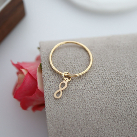 Inel Infinity din Aur 14k – Eleganță Eternă și Rafinament Modern pentru Cadou Special [2]