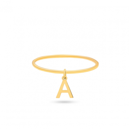 Inele Aur 14K Personalizate - Inel My Letter din Aur 14K – Eleganță Personalizată și Stil Sofisticat pentru Orice Ocazie