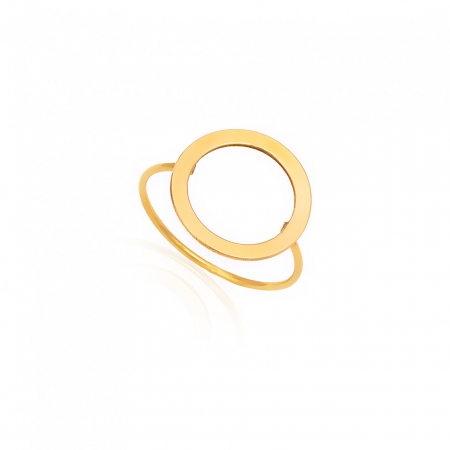 Inele Aur 14K Personalizate - Inel Simplicity Circle din Aur 14k – Eleganță minimalistă și durabilitate pentru orice ocazie
