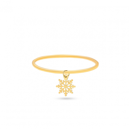 Inele Aur 14K Personalizate - Inel Snow din Aur 14K Personalizabil – Eleganță și Rafinament pentru Ocazii Speciale