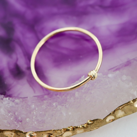Inel The Only Wish din Aur 14k cu Bilă Striată 2.5mm – Eleganță și Rafinament pentru Orice Ocazie [5]