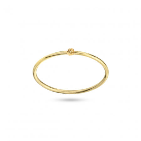 Inele Aur 14K Personalizate - Inel The Only Wish din Aur 14k cu Bilă Striată 2.5mm – Eleganță și Rafinament pentru Orice Ocazie