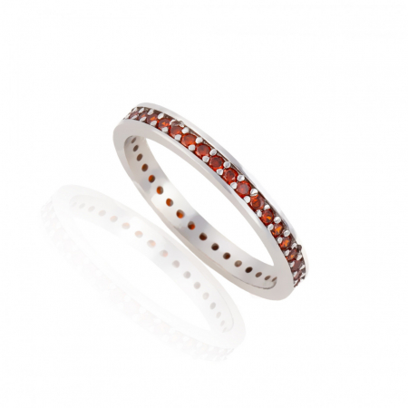 Inel Tennis din Argint 925 Rodiat, Design Clasic, Elegant și Discret, 1.45g, Personalizare Disponibilă [7]