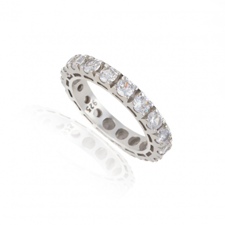 Inele din Argint - Inel Tennis din Argint 925, Eleganță Subtilă și Personalizare, 3.25g, Design Modern și Versatil