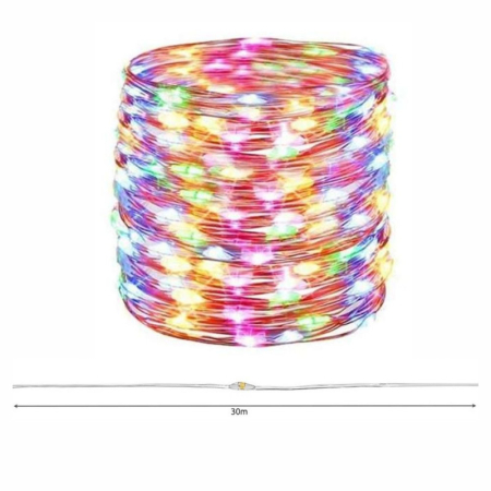 Instalatie luminoasa de Craciun cu Telecomanda si Temporizator 300 LED-uri Alimentare USB 30 m Multicolor – IoArtify.ro [1]