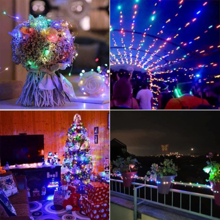 Instalatie luminoasa de Craciun cu Telecomanda si Temporizator 300 LED-uri Alimentare USB 30 m Multicolor – IoArtify.ro [6]