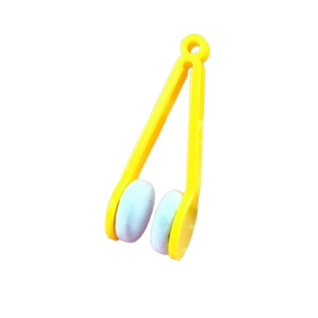 Accesorii Diverse Îngrijire - Instrument cu 2 capete din microfibra pentru curatarea si intretinerea lentilelor de ochelari 7x2 cm Galben – IoArtify.ro