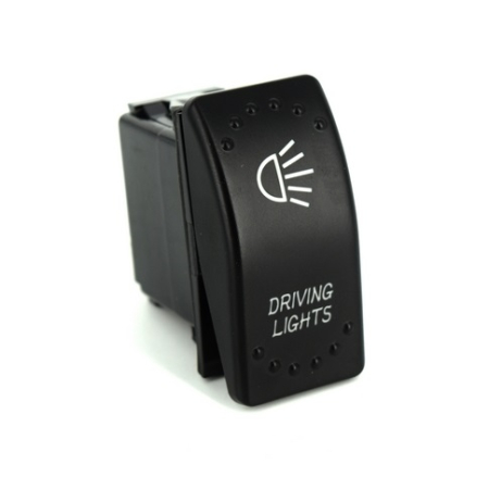 Electrice si Electronice Auto - Intrerupator Electric ”DRIVING LIGHTS” pentru Off-Road, ATV, SSV, Quad – 12V/24V, 5 pini, cu martor avertizare
