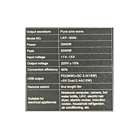 Invertor profesional 3000W 12V-220V 50 Hz Pur sinusoidal putere continuă – IoArtify.ro [3]