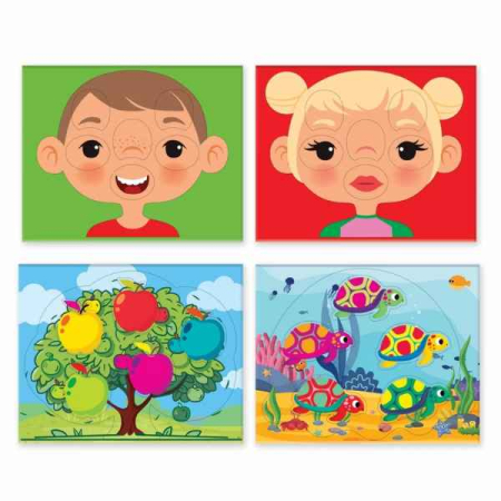 Joc Educativ din 4 Tablouri de Bord Potriveste Formele Set cu 16 Piese pentru Copii de Peste 2 Ani – IoArtify.ro [1]