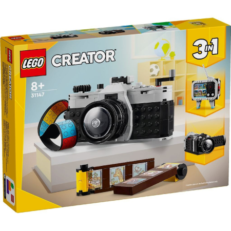 JOCURI SI JUCARII - Lego Creator 3in1 Aparat Foto Retro 31147 set constructie piese plastice - IoArtify.ro