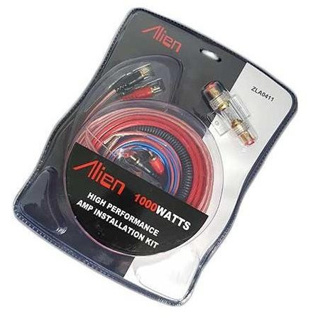 Cabluri audio - Kit cabluri amplificator ALIEN Basic 1000W MAX AVX-MR0411 cu cabluri rezistente și conectori metalici – IoArtify.ro