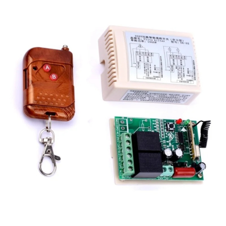 Kit-uri DIY - Kit Telecomanda Receptor cu 2 canale pentru automatizari tip2 cu frecventa 433 MHz – IoArtify.ro