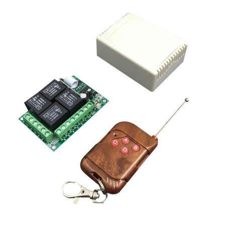 Kit-uri DIY - Kit Telecomanda + Receptor cu 4 canale pentru automatizari tip2 cu frecventa 433 MHz – IoArtify.ro