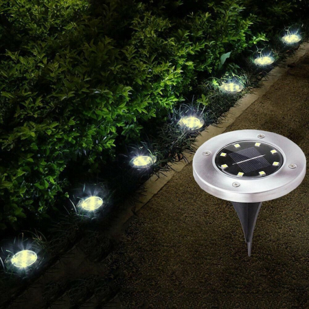 Lampa Solară de Grădină cu 16 LED-uri, Rezistentă la Intemperii, Iluminare Alb Neutru, Instalare Rapidă [1]