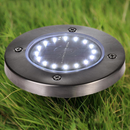 Lampa Solară de Grădină cu 16 LED-uri, Rezistentă la Intemperii, Iluminare Alb Neutru, Instalare Rapidă [8]