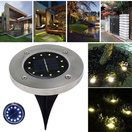 Lampa Solară de Grădină cu 16 LED-uri, Rezistentă la Intemperii, Iluminare Alb Neutru, Instalare Rapidă [2]