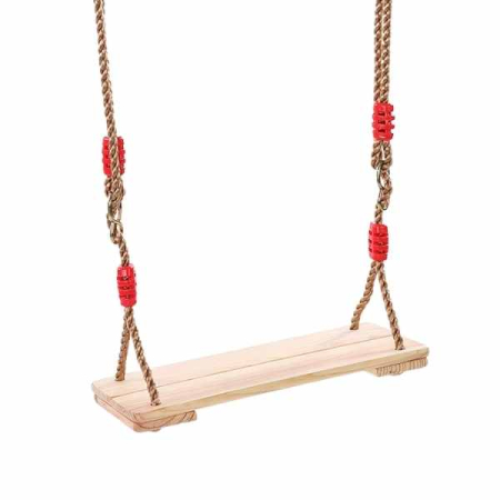 Mobilier Grădină & Terasa - Leagan cu Sfoara pentru Copii din Lemn Dreptunghiular 40 x 16.2 x 1.2 cm – IoArtify.ro