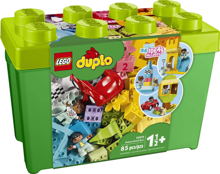 JOCURI SI JUCARII - Lego Duplo Cutie Deluxe in Forma de Caramida 10914 set 65 piese - IoArtify.ro