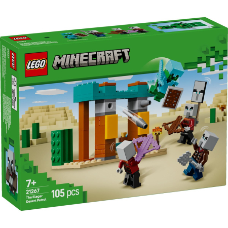 JOCURI SI JUCARII - Lego Minecraft Patrula Illager În Desert 21267 set 481 piese - IoArtify.ro