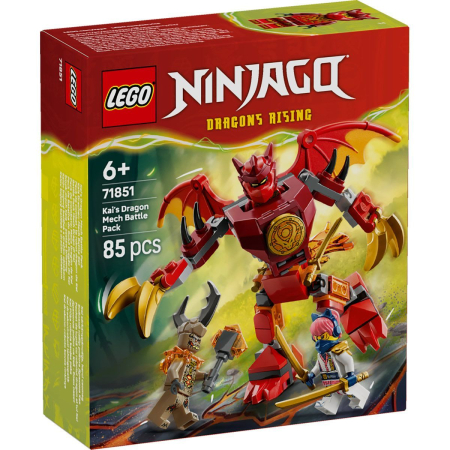 JOCURI SI JUCARII - Lego Ninjago Pachet de Lupta cu Robotul Dragon al Lui Kai 71851 set 387 piese - IoArtify.ro