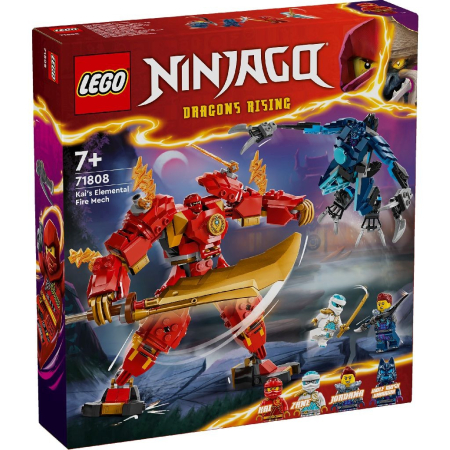 JOCURI SI JUCARII - Lego Ninjago Robotul Stihie de Foc al Lui Kai 71808 Set 456 Piese - IoArtify.ro
