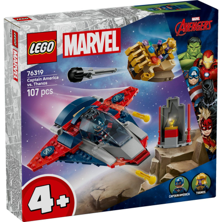JOCURI SI JUCARII - Lego Marvel Razbunatorii Capitanul America Vs Thanos 76319 set 285 piese - IoArtify.ro