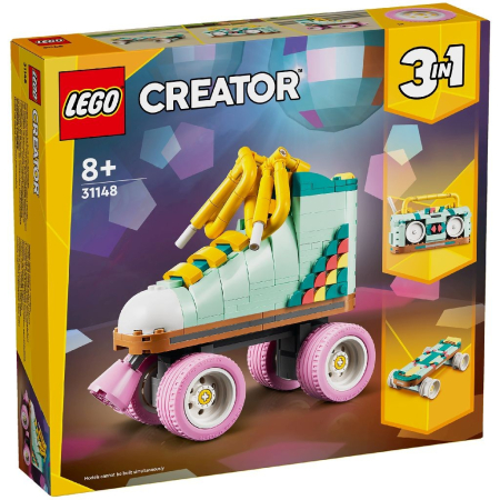 JOCURI SI JUCARII - Lego Creator 3in1 Patina cu Rotile Retro 31148 set constructie 3 modele - IoArtify.ro