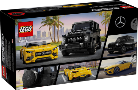 JOCURI SI JUCARII - Lego Speed Champions Mercedes-amg G 63 si Mercedes-amg Sl 63 76924 Set 2 modele detaliate - IoArtify.ro