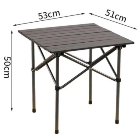 Masa pliabilă pentru grădină și camping din plastic HDPE maro – portabilă, impermeabilă și ușor de transportat [1]