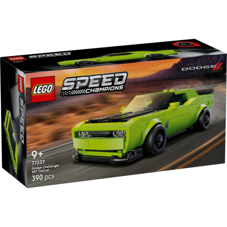JOCURI SI JUCARII - Lego Speed Champions Masina Sport Dodge Challenger Srt Hellcat 77237 cu 306 piese - IoArtify.ro