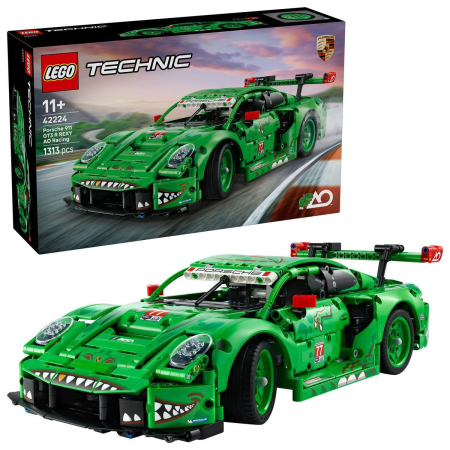JOCURI SI JUCARII - Lego Technic Masina Porsche 911 GT3 R Rexy Ao Racing 42224 cu peste 1500 piese - IoArtify.ro