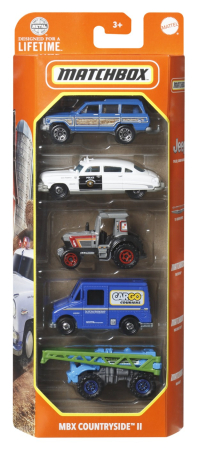 JOCURI SI JUCARII - Matchbox Set 5 Masinute Metalice Mbx Countryside Ii Scara 1 64 - IoArtify.ro