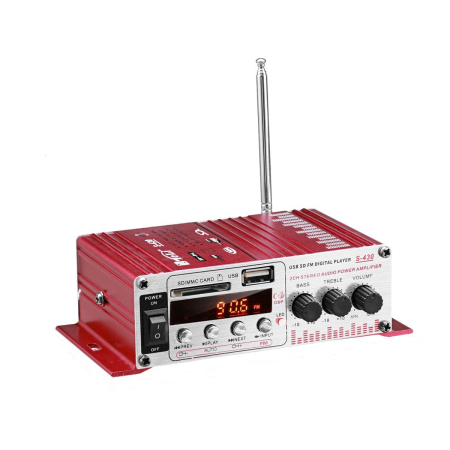 MINI amplificator auto AVX-MRS430 40W stereo cu radio FM și citire USB SD – IoArtify.ro [1]