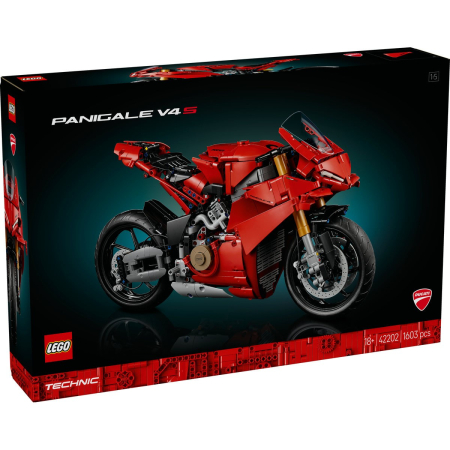JOCURI SI JUCARII - Lego Technic Motocicleta Ducati Panigale V4 S 42202 cu 646 piese - IoArtify.ro