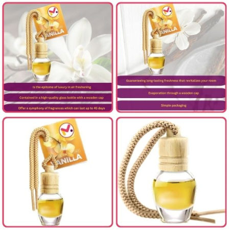 Odorizant Auto Aroma Vanilie si Perie cu Maner Ergonomic si Fire din Nylon SoftTouch Perie cu Maner Ergonomic – IoArtify.ro [2]