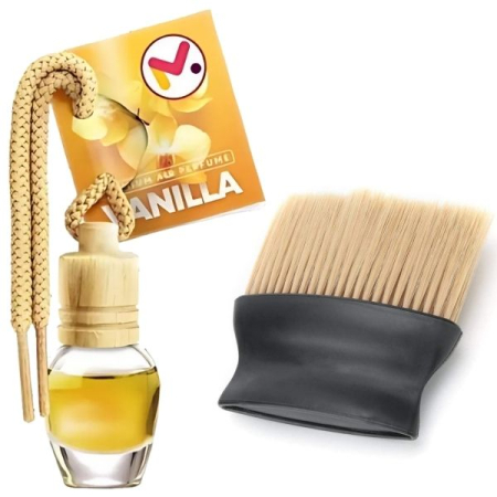 Pachete Promoționale - Odorizant Auto Aroma Vanilie si Perie cu Maner Ergonomic si Fire din Nylon SoftTouch Perie cu Maner Ergonomic – IoArtify.ro