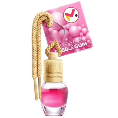 Odorizante Auto - Odorizant Auto in Sticla cu Snur si Capac din Lemn Aroma Bubble Gum 8 ml Capac din Lemn - IoArtify.ro