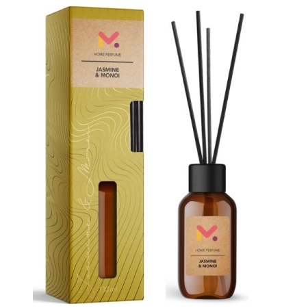 Parfum de Cameră - Odorizant cu Betisoare pentru Camera 125 ml Aroma Iasomie și Monoi Capacitate Lungă Durată - IoArtify.ro