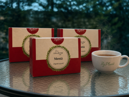 Mentă - Oferta 3 cutii Ceai de menta 100% natural IlyPlant, 30 plicuri