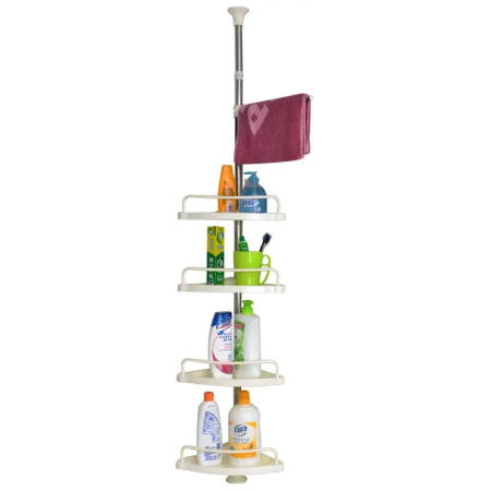 Organizator baie raft de baie de tip coltar cu brat telescopic si 4 etajere – IoArtify.ro [2]