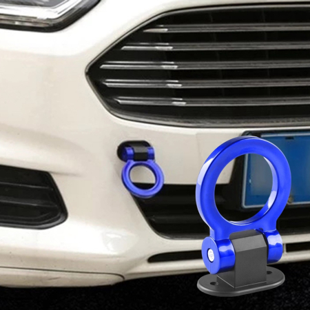 Ornamente exterior - Ornament carlig remorcare RACING SPORT ALBASTRU din metal rezistent la coroziune - IoArtify.ro