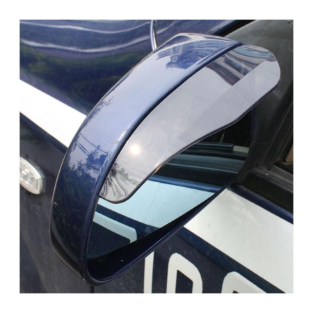 Set 2 Deflectoare de ploaie universale pentru oglinzi laterale, flexibil, fumurii, fixare cu benzi adezive 3M [2]