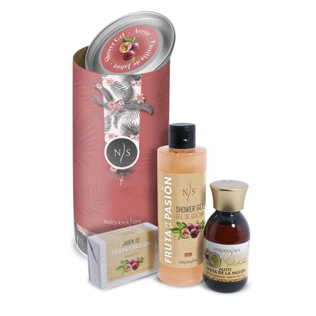 Îngrijire corporală - Pachet ingrijire gel de dus de fructul pasiunii ulei de fructul pasiunii si sapun cu ingrediente naturale hidratante - IoArtify.ro