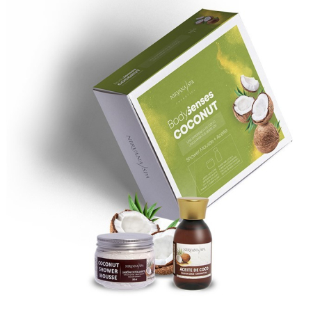 Îngrijire corporală - Pachet ingrijire Shower Mousse de cocos si ulei de cocos cu extract natural de cocos - IoArtify.ro