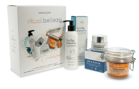 Îngrijire facială - Pachet ritual de frumusete crema de zi noapte exfoliant cu citrice si lapte demachiant cu ingrediente naturale pentru ingrijirea pielii – IoArtify.ro