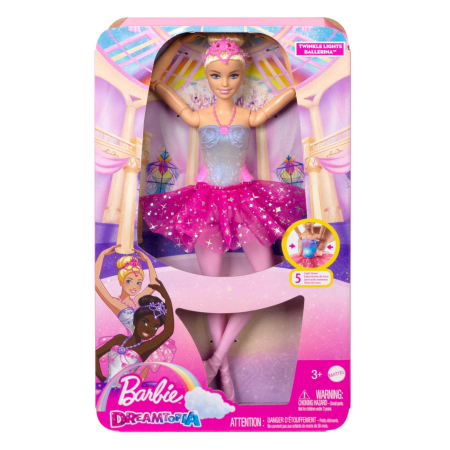 JOCURI SI JUCARII - Barbie Papusa Barbie Dreamtopia Balerina cu rochie roz și tutu din tull - IoArtify.ro