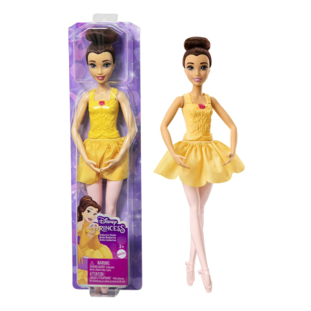 JOCURI SI JUCARII - Disney Princess Papusa Printesa Belle Balerina cu rochie din satin - IoArtify.ro