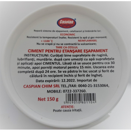 Pasta de lipit esapament rezistenta la temperaturi inalte 150g temperatura maxima 1100 grade Celsius – IoArtify.ro [1]